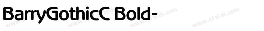 BarryGothicC Bold字体转换